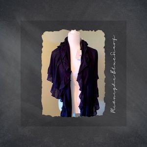 dark blue cotton scarf and wrap